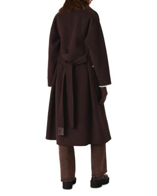 Embroidered Double Faced Coat