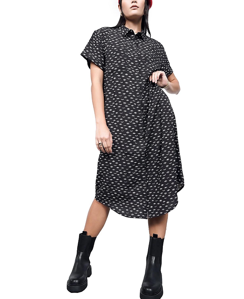 Wildfang The Empower Shirt Dress In Black