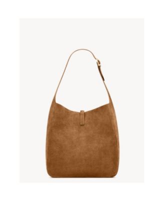  Le 5 A 7 Supple Large Shoulder Hobo Bag In Suede