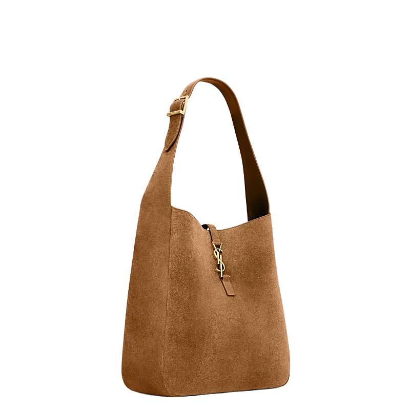 Saint Laurent Le 5 A 7 Supple Large Shoulder Hobo Bag in Suede