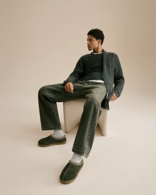 Men's Tasman II Suede & Shearling Slippers