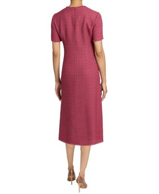Giulia Short Sleeve A-Line Tweed Dress