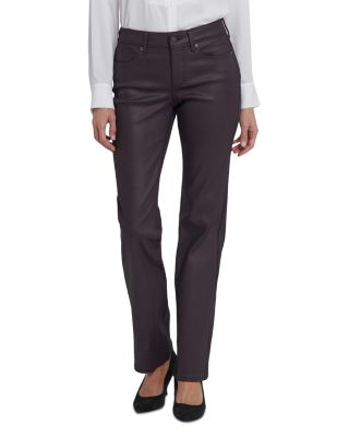 Marilyn Coated High Rise Straight Jeans