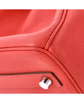 Birkin 30 Handbag Pink Epsom with Palladium Hardware