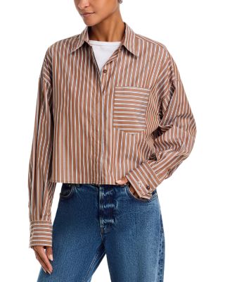 Marin Cropped Stripe Shirt