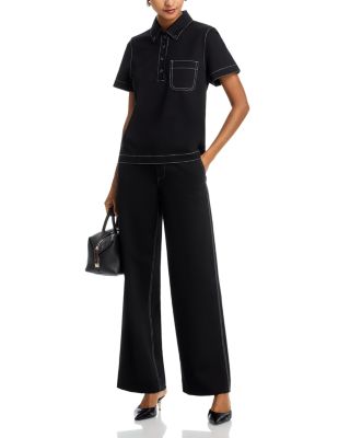 Irina Pont Contrast Stitch Pants