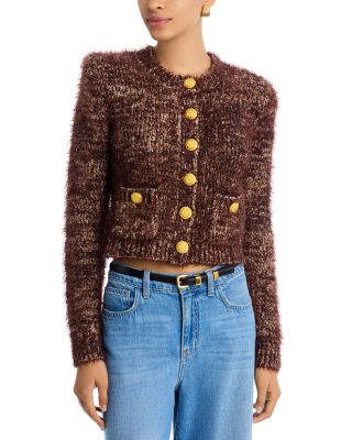 Una Crewneck Cardigan Sweater