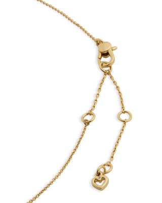 Spade Flower Mini Pendant, 15"-17"