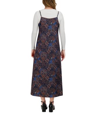 A Line Satin Slip Dress