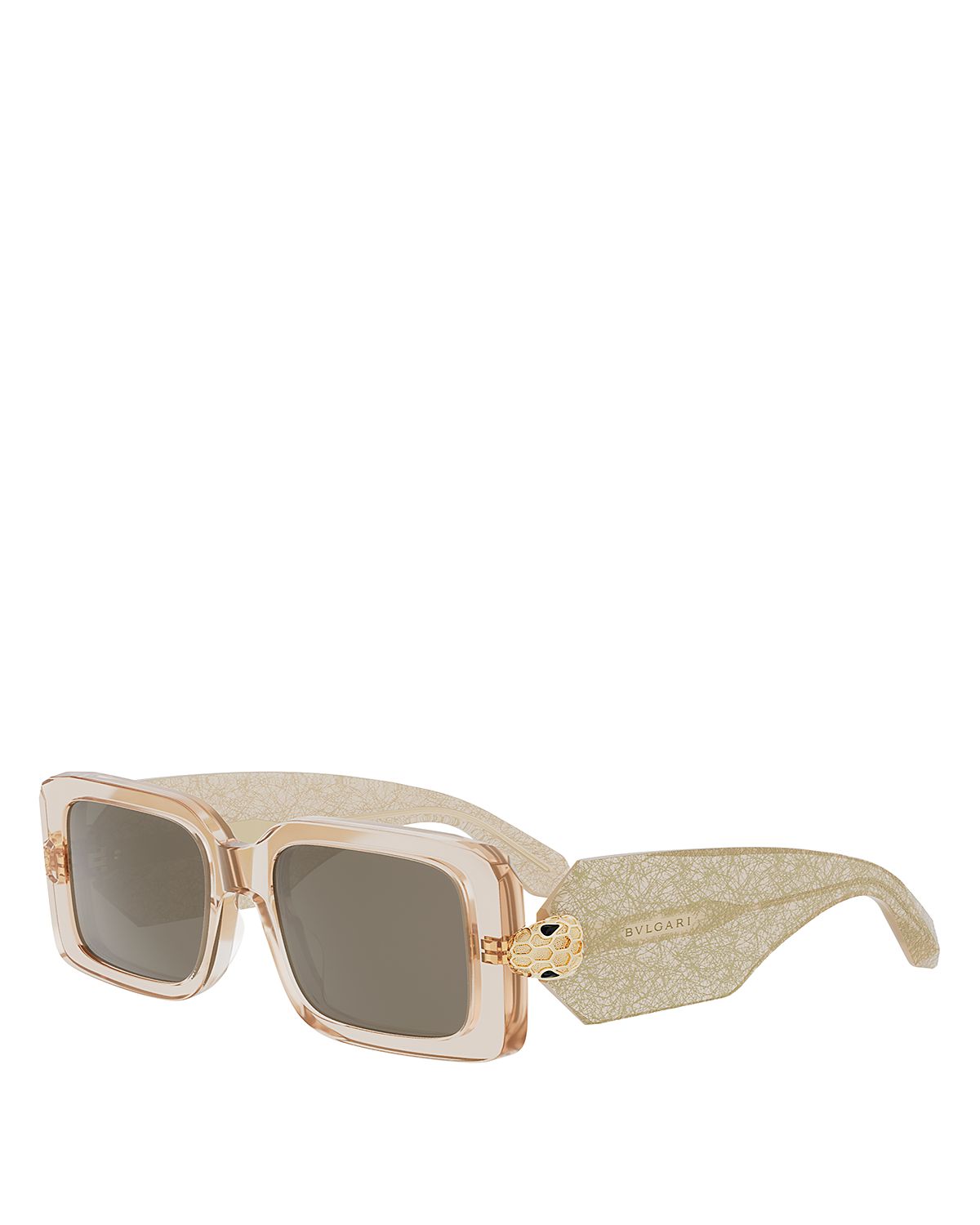 Bvlgari Serpenti Forever Rectangle Sunglasses, 53mm