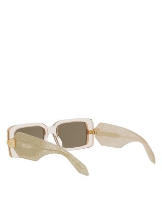 Serpenti Forever Rectangle Sunglasses, 53mm