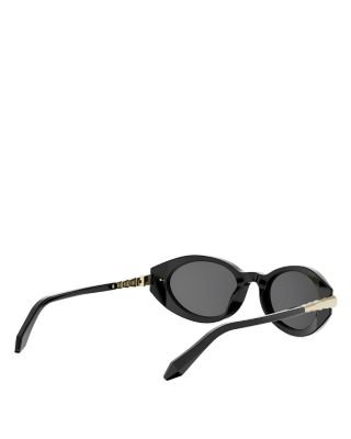 Serpenti Viper Oval Sunglasses, 51mm
