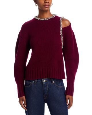 Monroe Wool-Blend Round Neck Pullover Sweater  