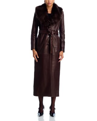 Leather Shearling Dakota Coat