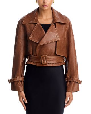 Hatti Leather Crop Jacket