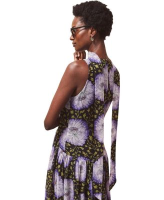  Print Chiffon Maxi Dress