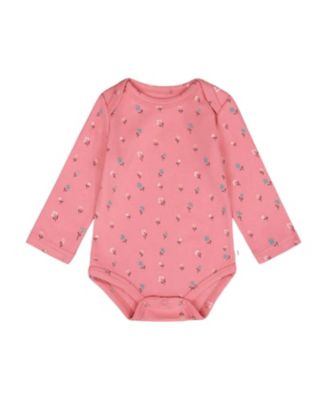 Girls' Organic Cotton Long Sleeve Romper - Baby
