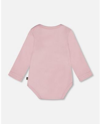 Girls' Organic Cotton Long Sleeve Romper - Baby