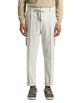 Relaxed Fit Drawstring Cargo Pants
