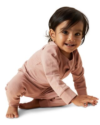 Girls' Ribbed Bear Face Pajamas - Baby