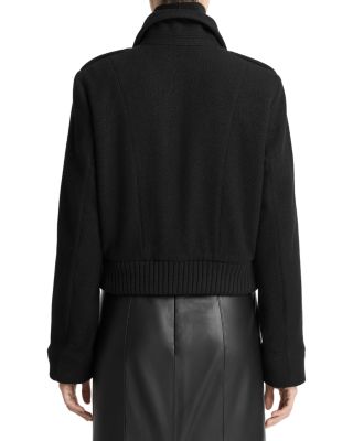 Cropped Wool-Blend Jacket