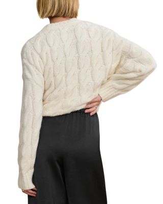 Serena Cable Knit Crewneck Sweater