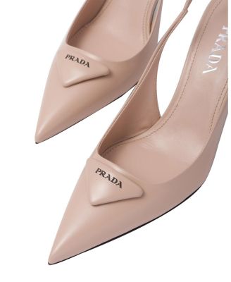  Women's Brushed Leather Slingback Pumps