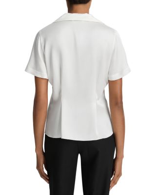 Silk Short Sleeve Blouse