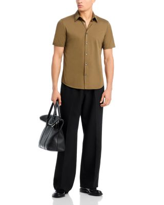 Irving Short-Sleeve Shirt in Structure Knit