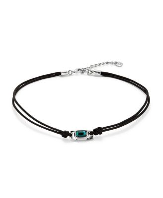  Crystal Leather Necklace