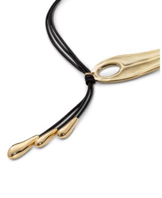 Fringed Leather Whip Necklace