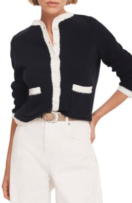 Women's Crochet Cotton Blend Jacket