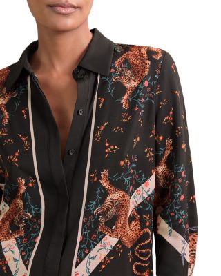 x ALICE CANALE Hila Scarf Placed Tiger Shirt - Exclusive