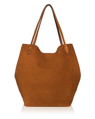 The Oversized Shopper Tote in Suede 