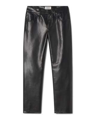 Cocktail Low Rise Leather Ankle Jeans in Detox