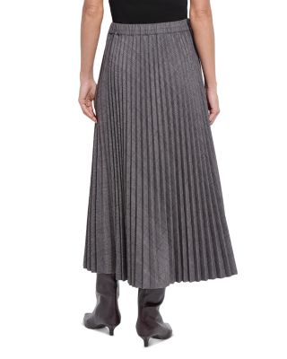 Pierra Pont&amp;eacute; Pleated Midi Skirt
