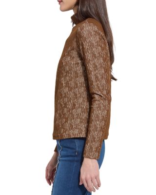 Carter Textured Turtleneck Top