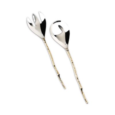 Olive Branch Serving Spoon Two Piece Set