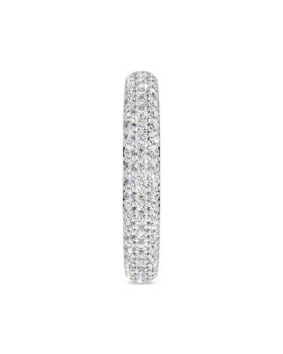 Diamond Pav&eacute; Eternity Band in 14K White Gold, 1.0 tcw