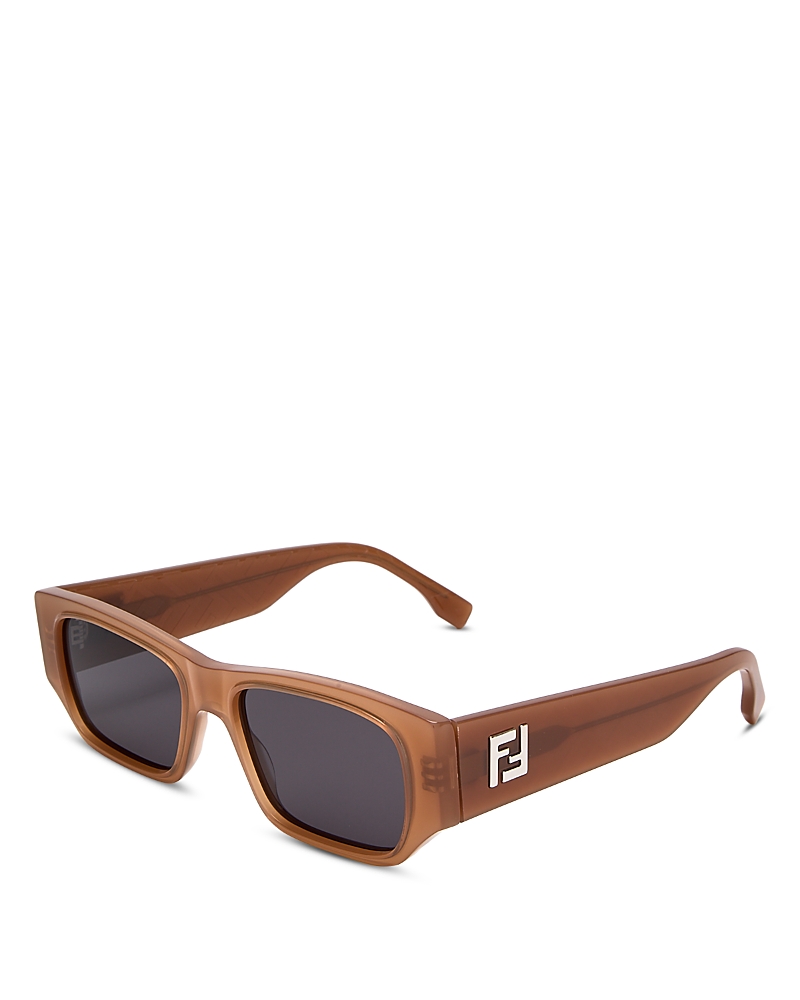 Fendi Ff Square Sunglasses, 54mm In Brown