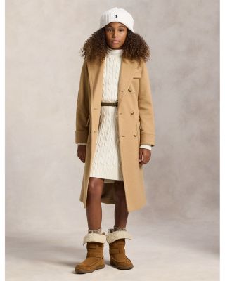 Girls' Cable Knit Cotton Sweater Dress - Big Kid