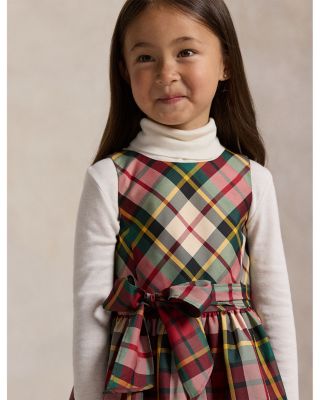 Girls' Plaid Taffeta Dress - Little Kid