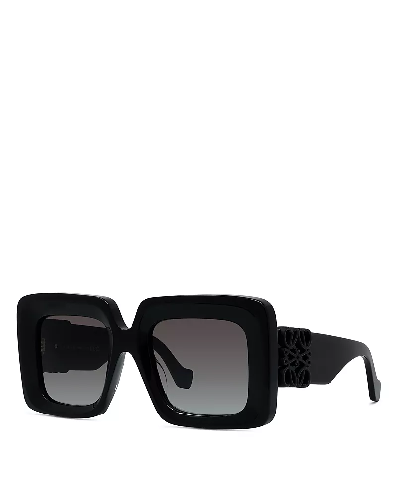 Loewe Anagram Rectangular Sunglasses, 51mm