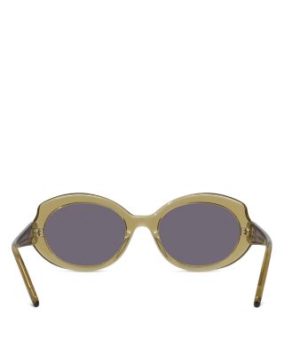 Slim Geometric Sunglasses, 54mm