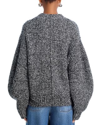 Marled Wool Blend Cardigan