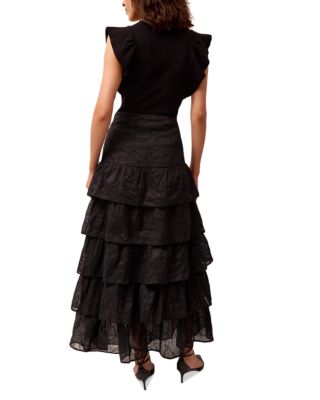 Rory Flutter Sleeve Ribbed Top