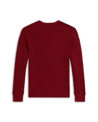 Boys&#39; Waffle Knit Cotton Long Sleeve Tee - Big Kid