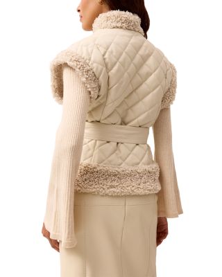 Beatrice Fleece Trim Vest