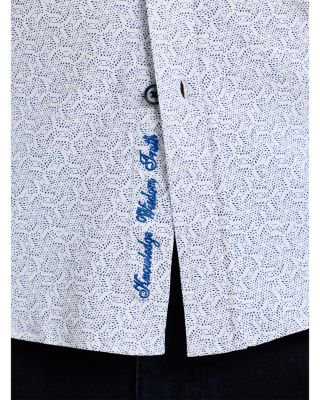 Asterik Knit Button Down Shirt