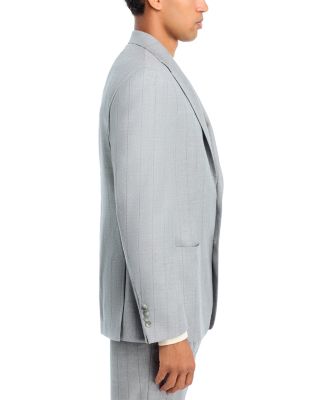 Tonal Stripe Slim Fit Suit Jacket